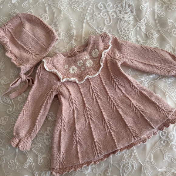 Max Studio Kids Pink/ Peach Knit Set NEW - Picture 3 of 14